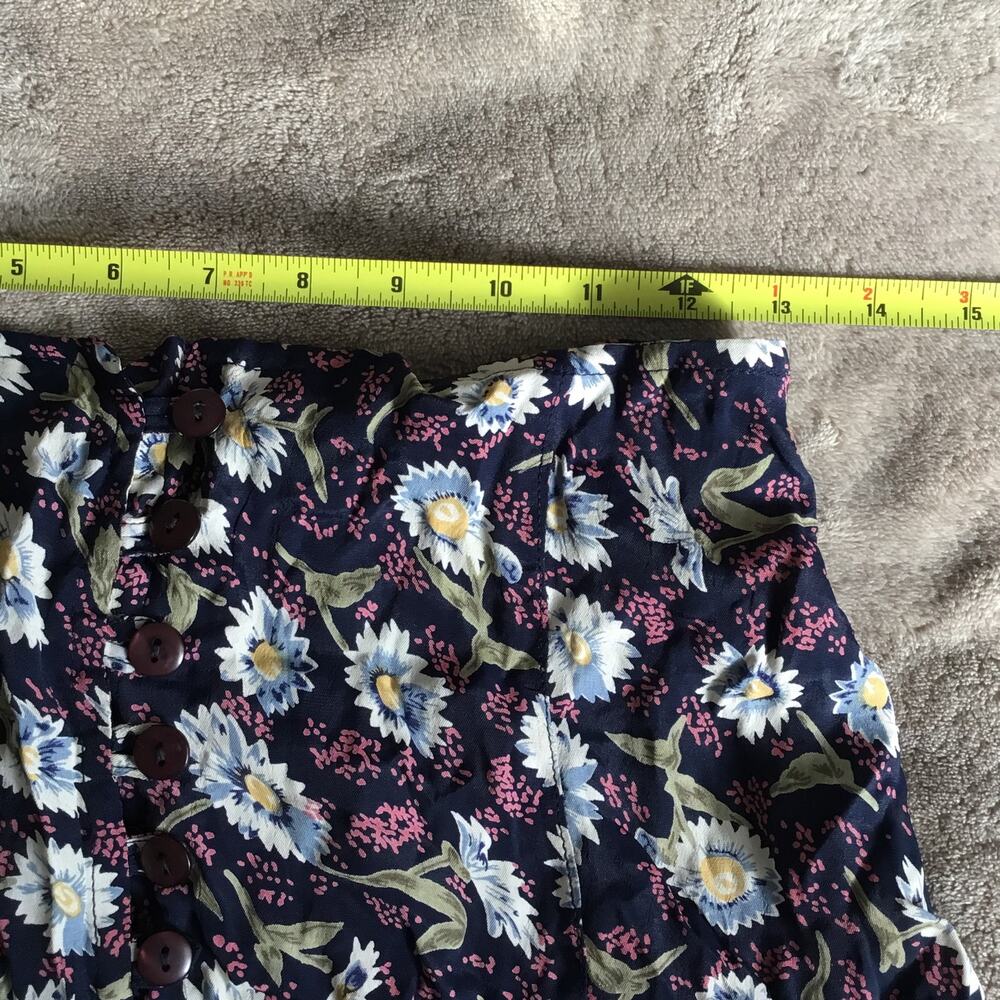 Vtg American Connection Floral Midi Skirt Deadstock Sz L - Picture 9 of 10